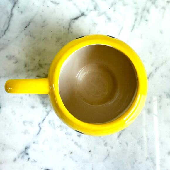 Pier 1 Imports Vintage Smiley Wink Face Yellow Coffee Mug - Picture 5 of 7